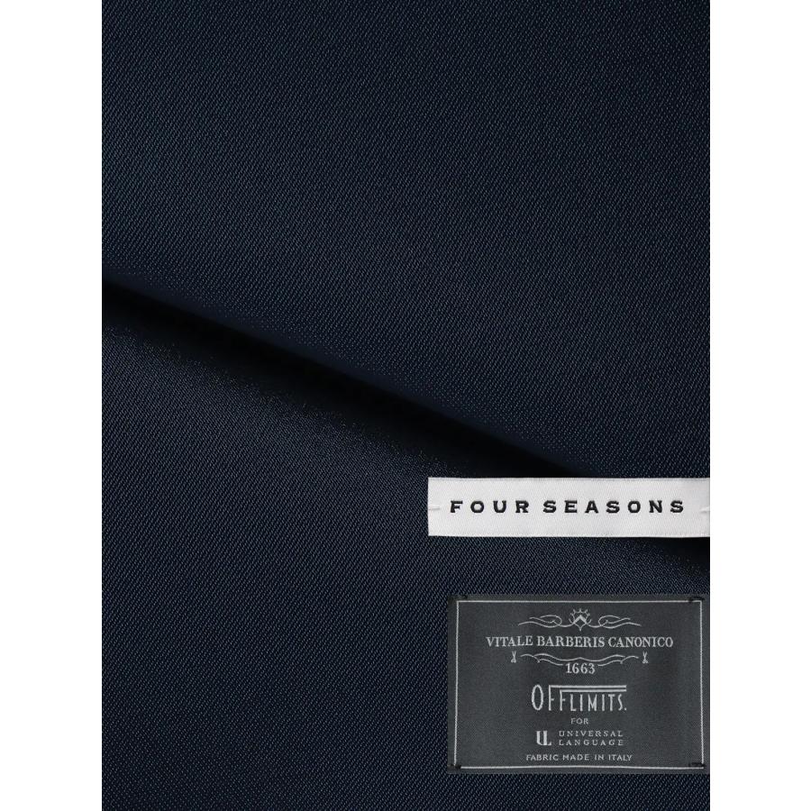 【スーツスクエア】メンズ スーツ 3つボタン CANONICO OFFLIMITS HAND MADE 無地 TR24 ブルー系の画像