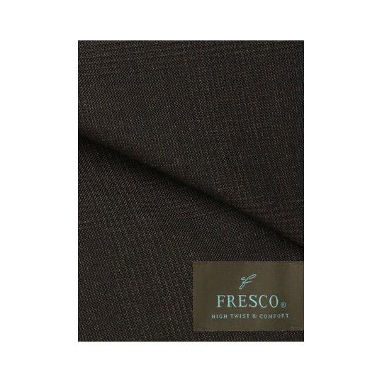 【スーツスクエア】メンズ スーツ 3つボタン FRESCO HAND MADE グレンチェック TR27 ブラウン系の画像
