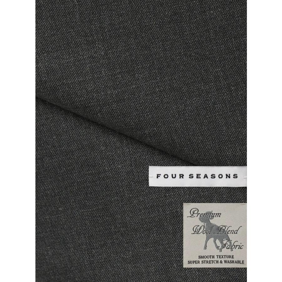 【スーツスクエア】メンズ スーツ ウォッシャブル 2つボタン Premium Wool Blend 無地 CH25 グレー系の画像