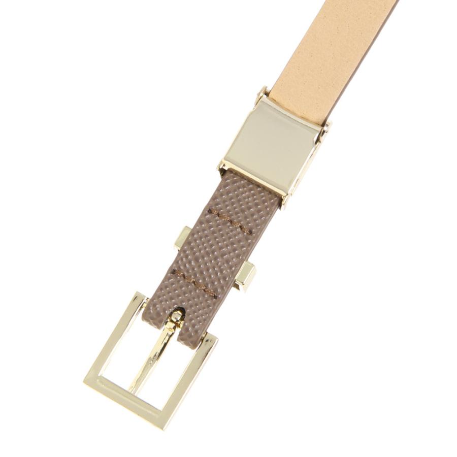 Littlechic サフィアーノ調型押し ゴールドバックルベルト モカブラウン 色柄コード Br ザ スーツカンパニーpaypayモール店 通販 Paypayモール