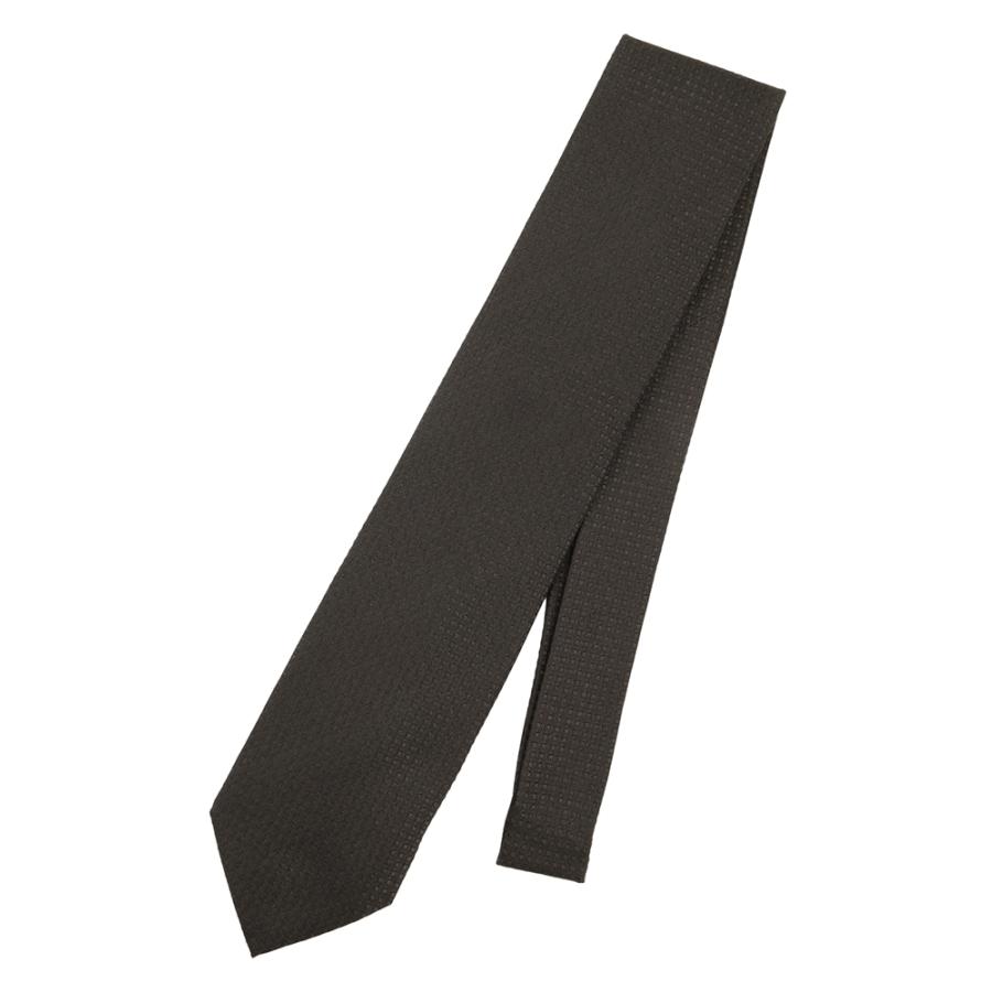 くらしを楽しむアイテム Fabric by ITALY 織柄ネクタイ ブラック系