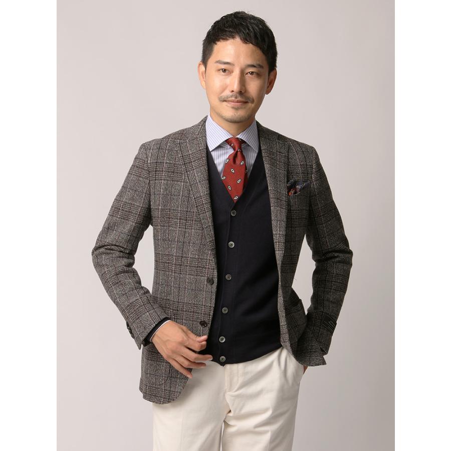 ビジネスジャケット メンズ 秋冬 Blazer S Bank Com Novalan ウール グレンチェック柄ジャケット ブラウン ザ スーツカンパニーpaypayモール店 通販 Paypayモール