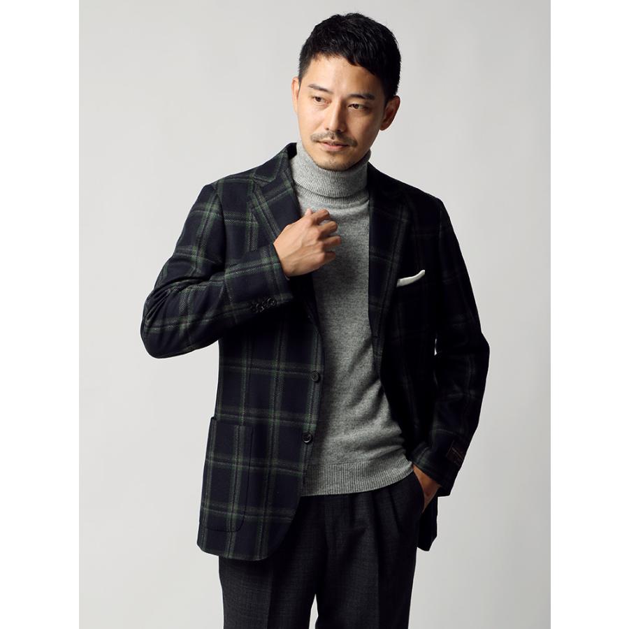 ビジネスジャケット メンズ 秋冬 Canonico ウールファンシーチェック柄ジャケット グリーン ザ スーツカンパニーpaypayモール店 通販 Paypayモール