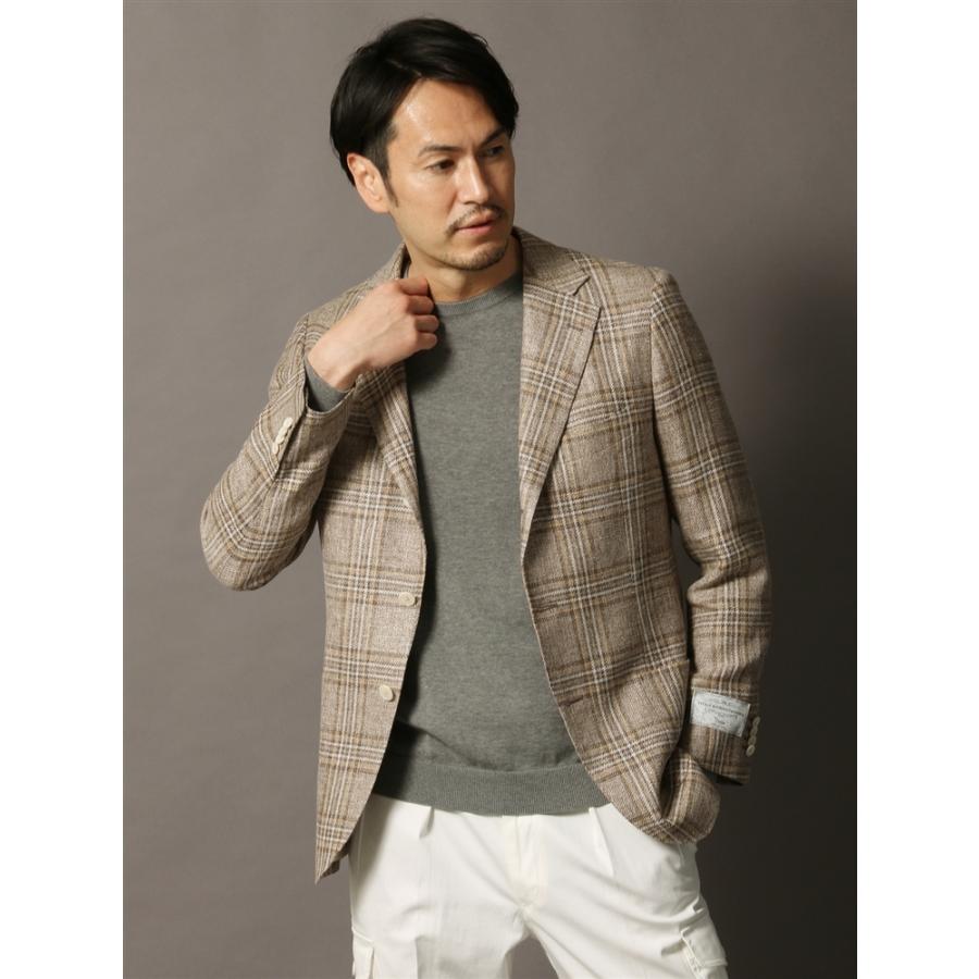 33 割引人気商品ランキング Canonico リネンシルクコットン オーバーチェック柄ジャケット 春夏用 ベージュ スーツ フォーマル メンズファッション ファッション Kapturecam Co Nz