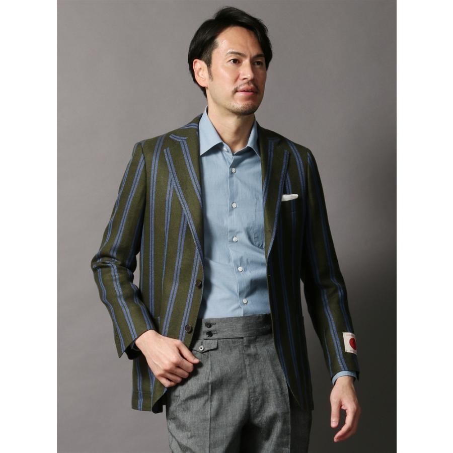 最大10 Offクーポンmarling Evans ウールリネン スプリングツイードボールドストライプジャケット 春夏用 グリーン スーツ フォーマル メンズファッション ファッション 592 Www Jesuitnola Org