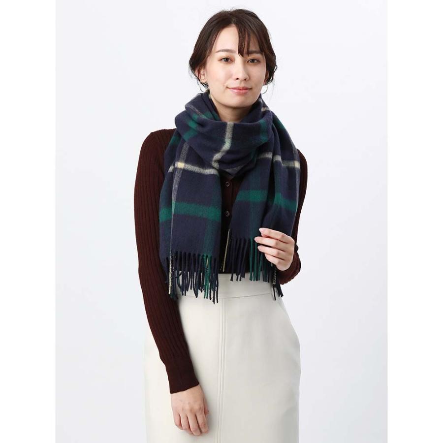 ストール マフラー レディース ウール大判リバーシブルストール サックスブルー グレー 価格見直し商品 ザ スーツカンパニーpaypayモール店 通販 Paypayモール