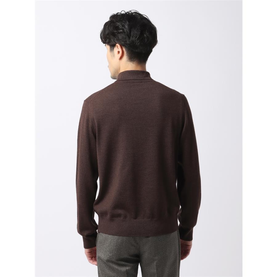 03M808◯ Callaway メリノウール100% 長袖 ニット ポロシャツ シーアイランドコットン ロングスリーブ ニット ポロシャツ