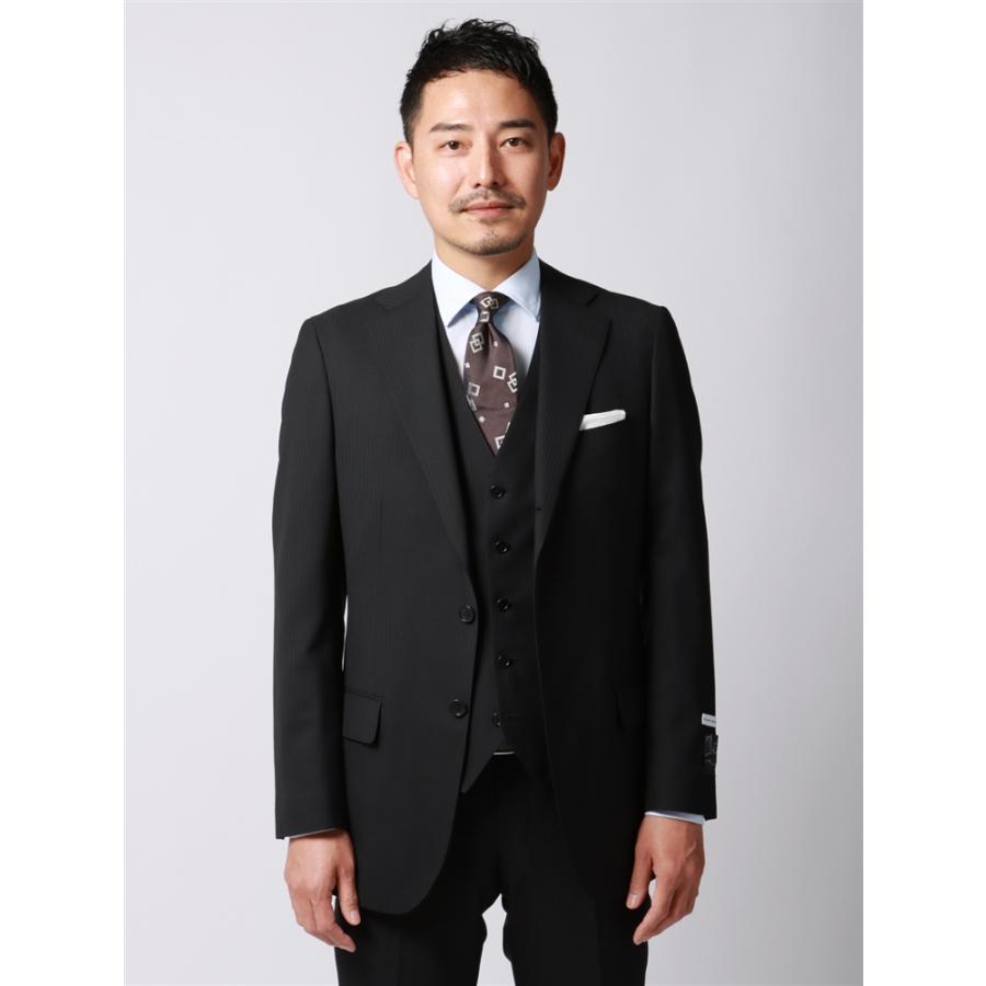 THE SUIT COMPANY ストシャドーST柄 3P スーツストレッチ生地 SUIT SQUARE（スーツスクエア） 【スーツスクエア】メンズ スーツ