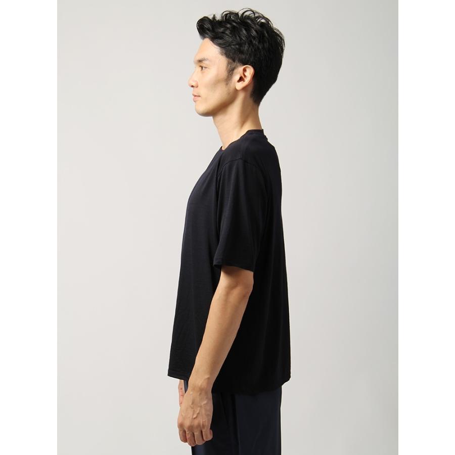 カットソー メンズ 周年記念アイテム Reda ハンドウォッシュ ウールジャージー クルーネックtシャツ ネイビー ザ スーツカンパニーpaypayモール店 通販 Paypayモール