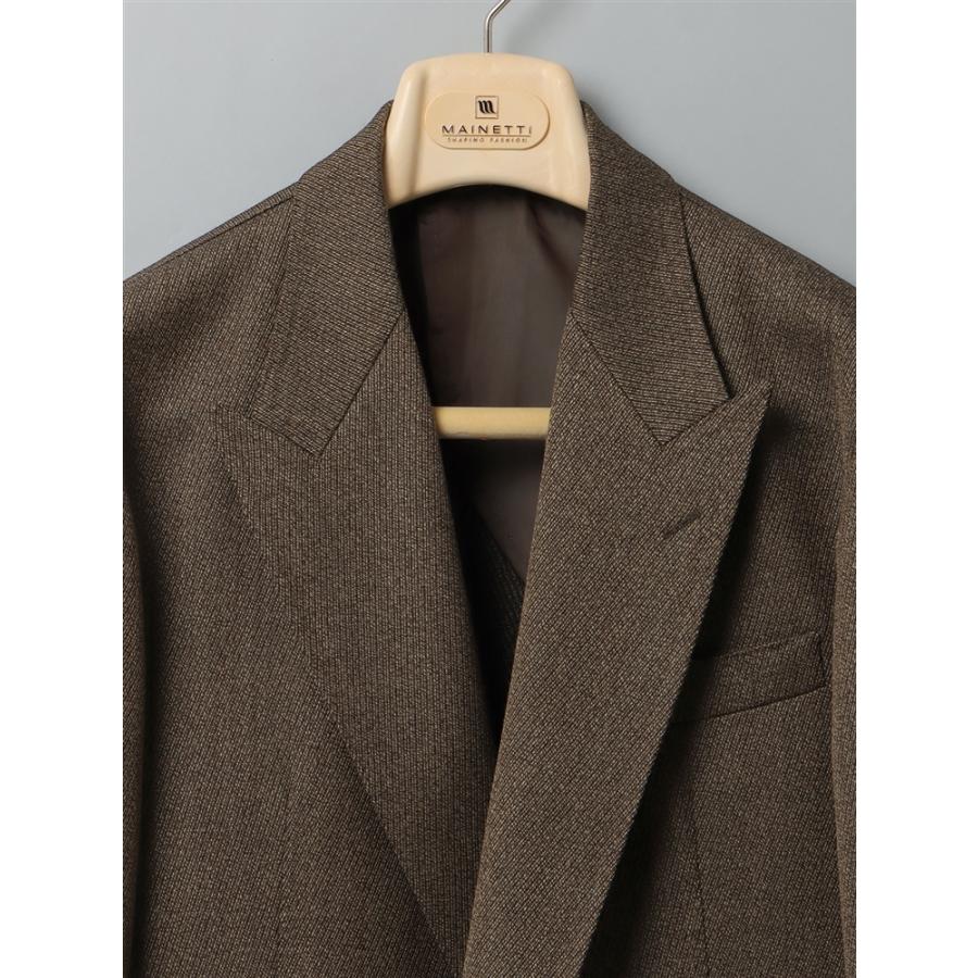 スーツスクエア】GOOVI ダブルブレストジャケット ヘビーウール杢