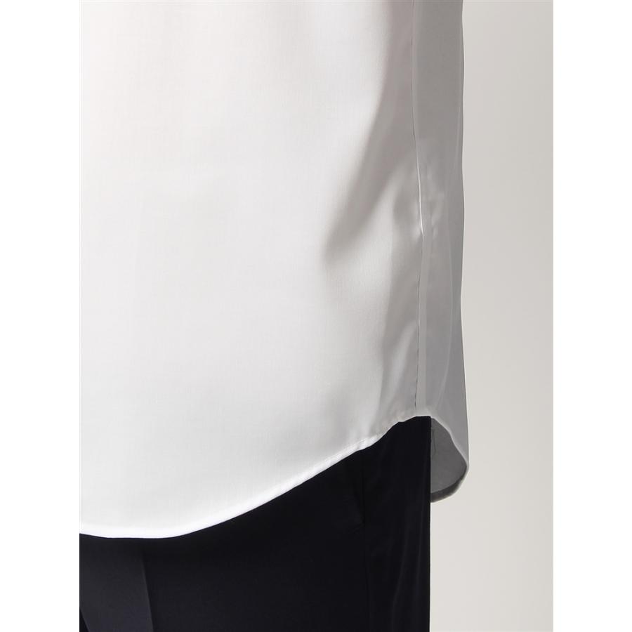 【スーツスクエア】メンズ ワイシャツ 半袖 形態安定 ボタンダウンカラー 無地 FIT ドレスシャツ ホワイト｜uktsc｜08