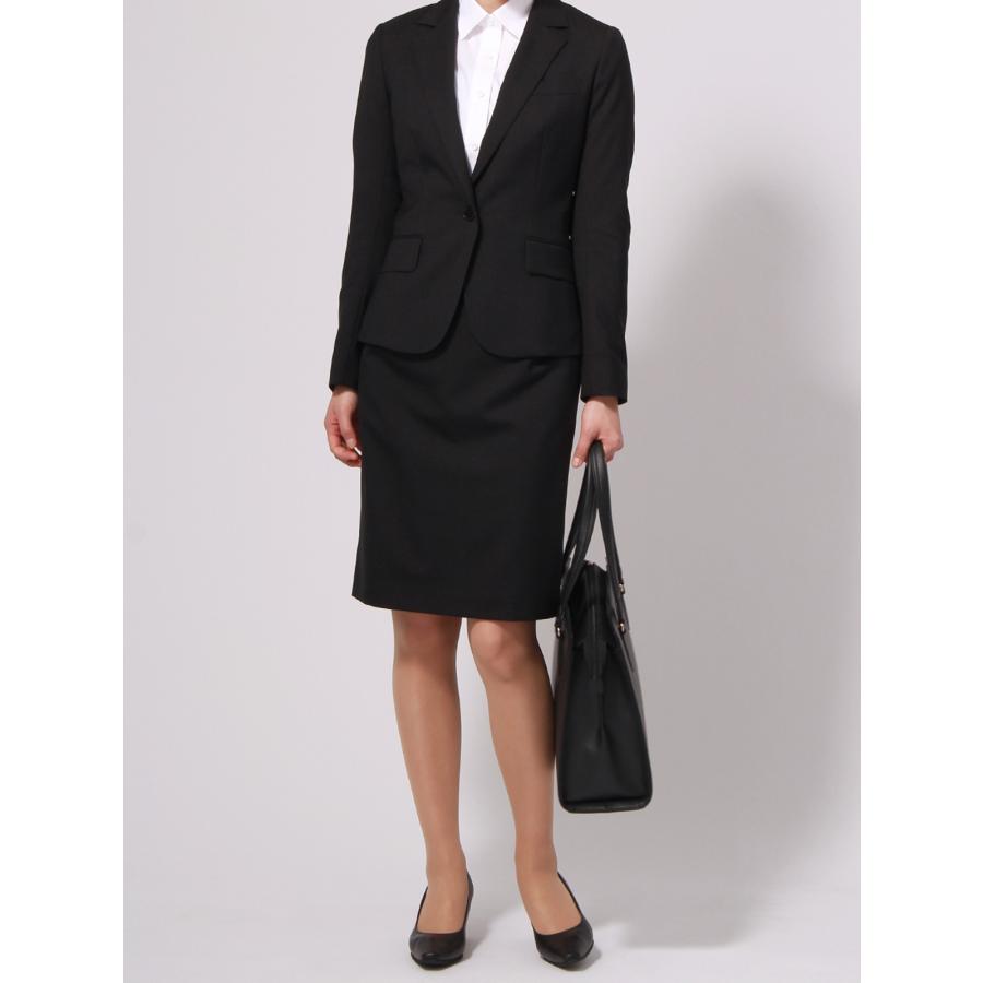 イネド スカートスーツ 7 カシミヤ100% S 黒 08★未使用に近い極美品★ SUIT SQUARE（スーツスクエア） 【スーツスクエア】レディース タイト