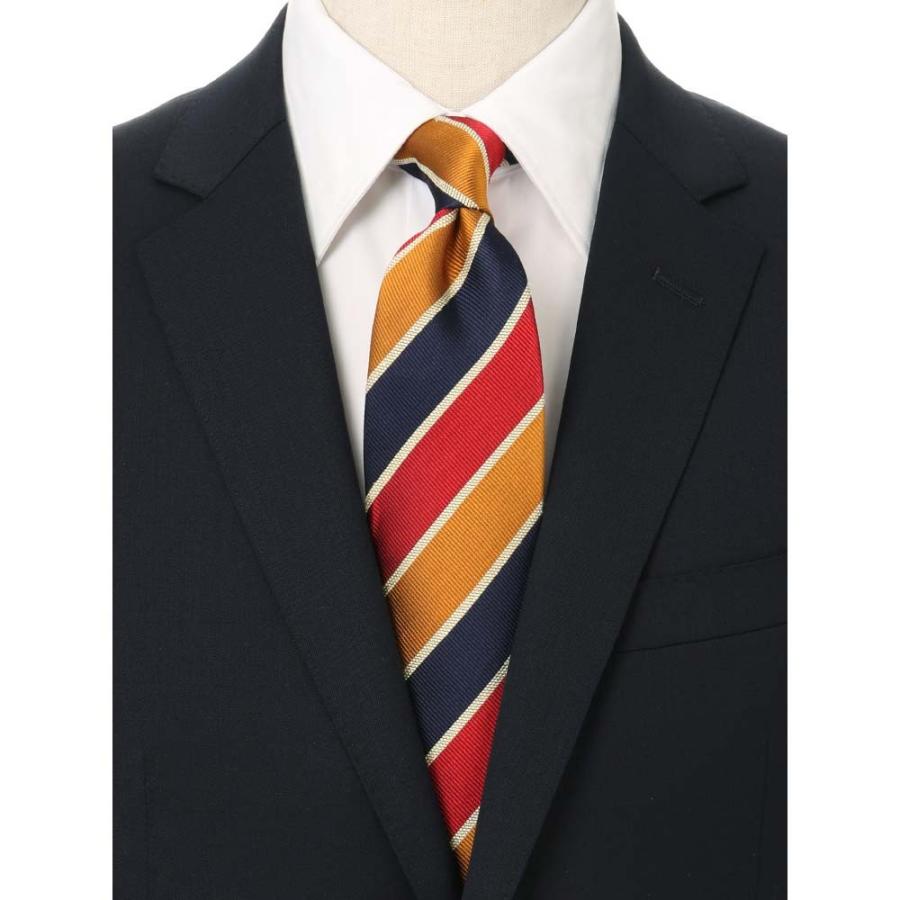 ネクタイ レギュラータイ メンズ Blazer S Bank Com Japan Made ストライプ柄ネクタイ オレンジ系 ザ スーツカンパニーpaypayモール店 通販 Paypayモール