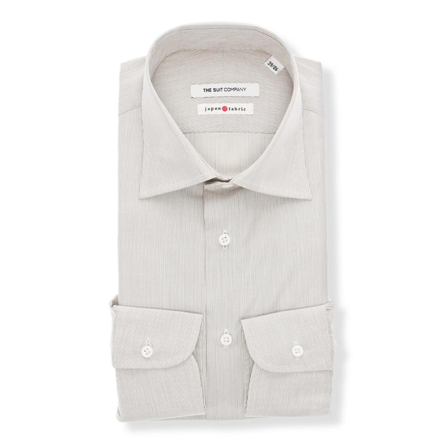 もらって嬉しい出産祝い長袖 Hand Made ワイドカラー ドレスシャツ ストライプ ブラウン ワイシャツ メンズファッション ファッション 9 702 Www Jesuitnola Org