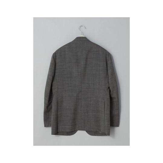【スーツスクエア】メンズ GOOVI ジャケット ウールモヘア トロピカルシャンブレー 織柄 グレー系の画像