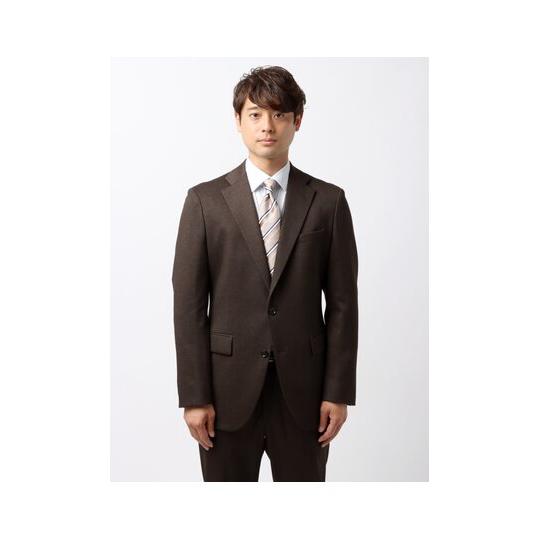 極美品✨️トゥモローランド ビジネス スーツ ブラウン 茶 バーズアイ