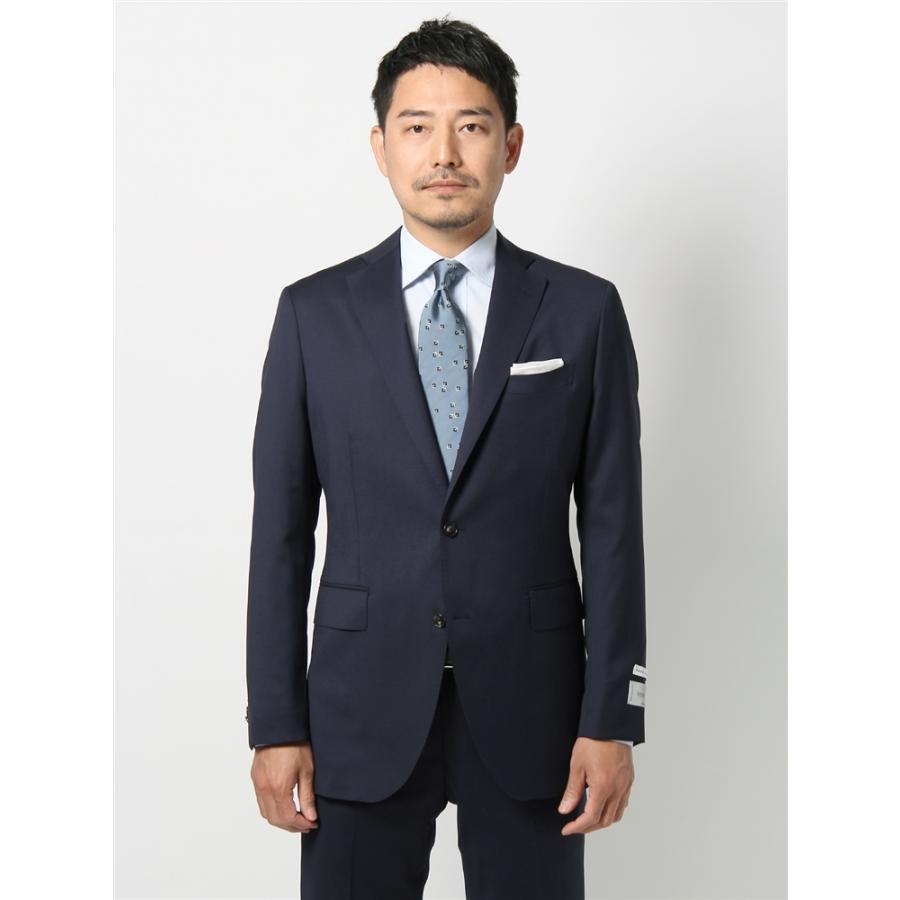 SUIT SQUARE スーツ メンズ 2つボタン 無地 FIT CH22 ネイビー