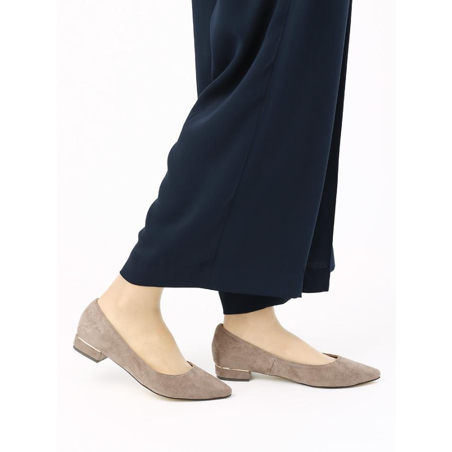 シューズ レディース Destyle ポインテッドトゥプレートフラットシューズ グレージュ 期間10 Off ザ スーツカンパニーpaypayモール店 通販 Paypayモール