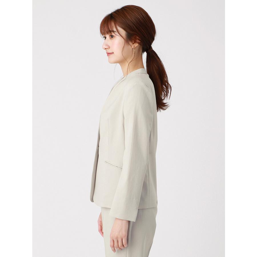ジャケット レディース 通年 ウォッシャブル ドライツイル 9分袖vカラージャケット ライトグレー 超paypay祭 ザ スーツカンパニーpaypayモール店 通販 Paypayモール