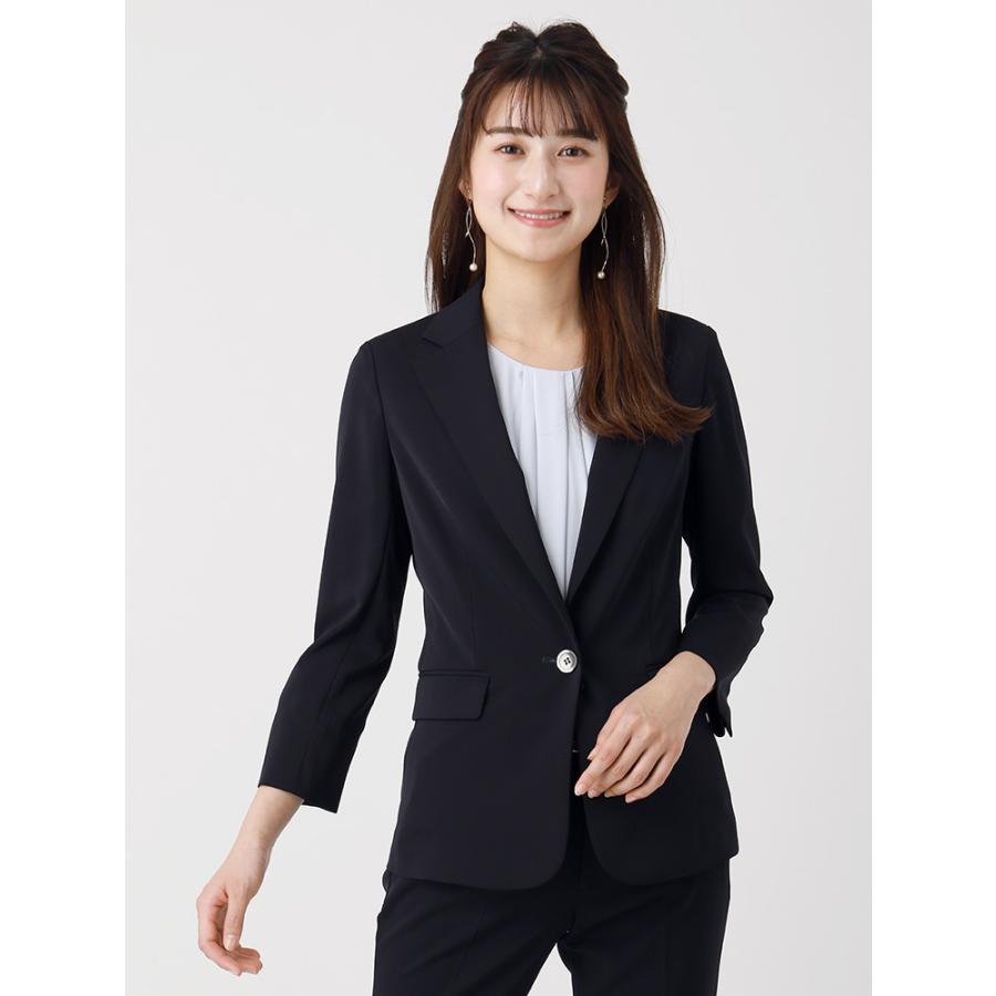 ジャケット レディース 春夏 ウォッシャブル Japan Quality Noieギャバストレッチジャケット ネイビー ザ スーツカンパニーpaypayモール店 通販 Paypayモール