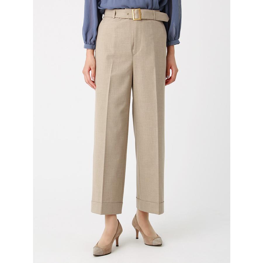 スーツ レディース セットアップ対象 秋冬 ハンドウォッシュ Tr2wayストレッチ ベルト付きワイドパンツ ベージュ ザ スーツカンパニーpaypayモール店 通販 Paypayモール