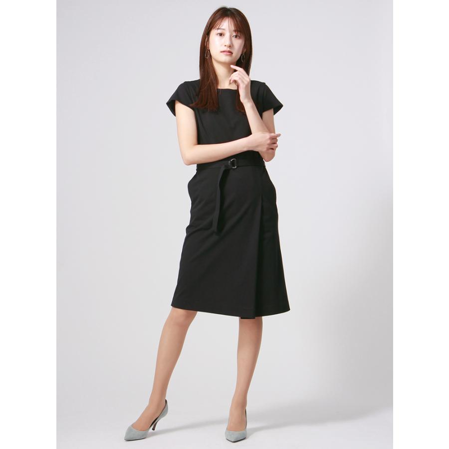 Peach Johnコラボ ウォッシャブル 鹿の子ジャージーベルト付き半袖ワンピース ネイビー ザ スーツカンパニーpaypayモール店 通販 Paypayモール