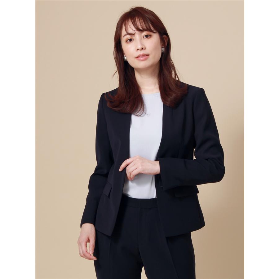 スーツスクエア】レディース スーツ ジャケット Vカラー  