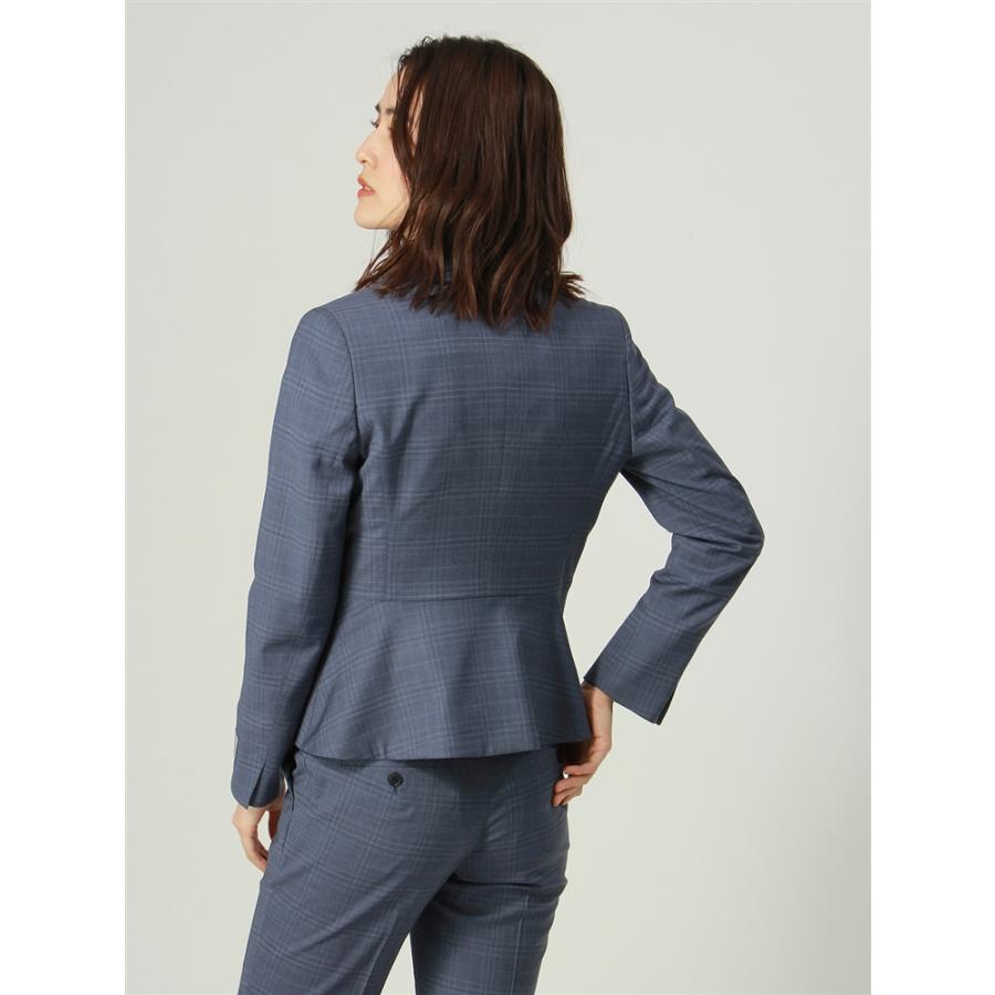 送料関税無料 Reda Super110 Sウール カラーチェック柄ジャケット ブルー ジャケット レディースファッション ファッション 21 135 Transparencia Novabelem Mg Gov Br