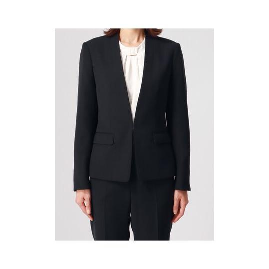 【大きいサイズ】INDIVI ダブルジャケット パンツ スーツ グレージュ SUIT SQUARE 【SALE価格】【スーツスクエア】レディース