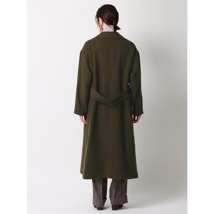 スーツスクエアダブルブレストチェスターコートバックベルトSuper100s L SUIT SQUARE（スーツスクエア） 【スーツスクエア】レディース ダブル