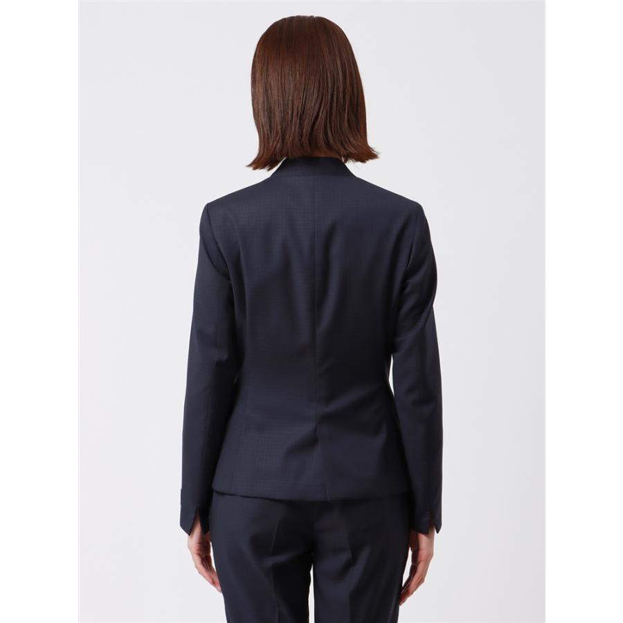 【美品】スーツカンパニー ノーカラー セットアップスーツ REDA生地 42 SUIT SQUARE（スーツスクエア） 【スーツスクエア】レディース