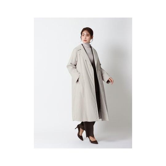 スーツスクエア】レディース 中綿ロングコート マットポリエステル