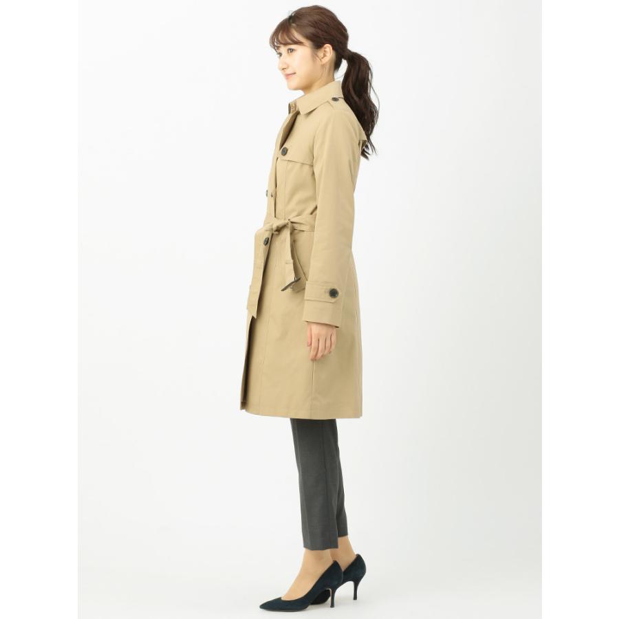 コート アウター レディース 通年 撥水 ツイルストレッチ リバーシブルライナー付ダブルトレンチコート ベージュ ザ スーツカンパニーpaypayモール店 通販 Paypayモール