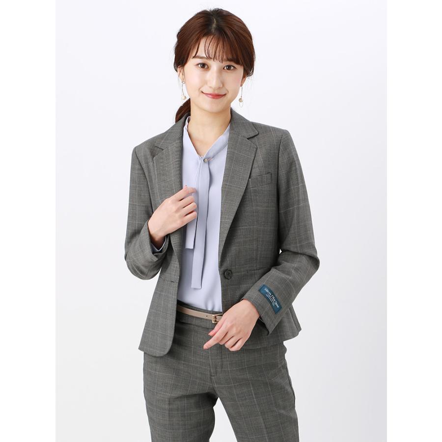 スーツ レディース セットアップ 通年 ウォッシャブル Easy Stretch グレンチェック柄ジャケット ミディアムグレー ブラック ラベンダー ザ スーツカンパニーpaypayモール店 通販 Paypayモール