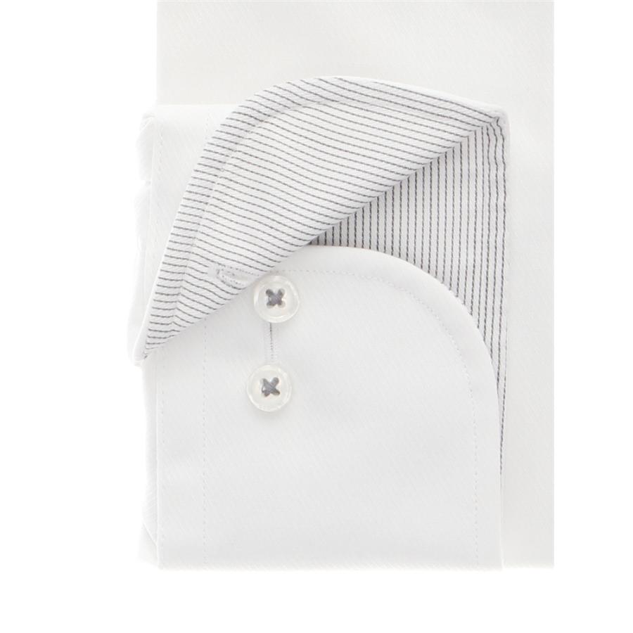【スーツスクエア】メンズ ワイシャツ 長袖 形態安定 再生繊維 ワイドカラー 織柄 BASIC ドレスシャツ ホワイト｜uktsc｜03