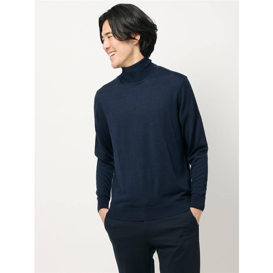 ニット メンズ ウォッシャブル ウールブレンド タートルネックニット ネイビー ザ スーツカンパニーpaypayモール店 通販 Paypayモール