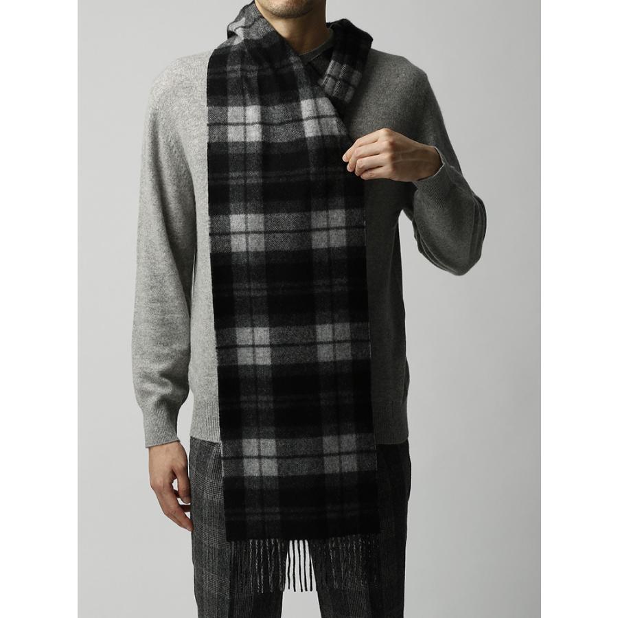 ストール マフラー メンズ チェック グレンチェック カシミヤ