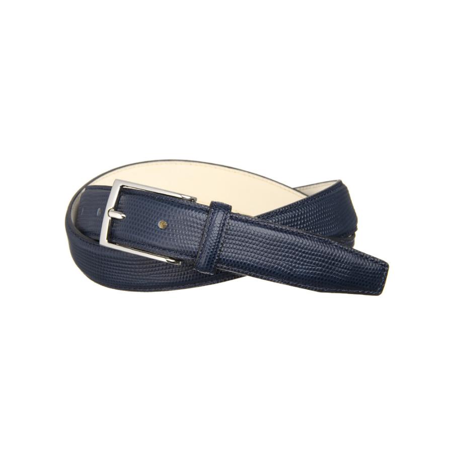 リザード型押しレザーベルト ネイビー 色柄コード Nv ザ スーツカンパニーpaypayモール店 通販 Paypayモール