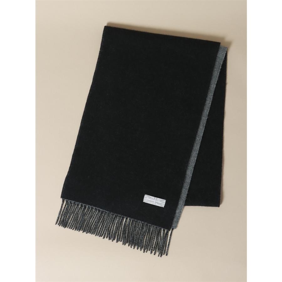 グレー×ブラック ダブルフェイス マフラー 刺繍入り 楽天市場】ポロ ラルフローレン ダブルフェイス ウール混紡 スカーフ