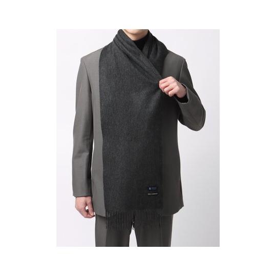 BOSS グレー マフラー ボックス付き&カードケース　メンズマフラー BOSS グレー マフラー ボックス付き&カードケース メンズマフラー