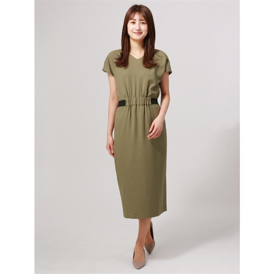 25 Off ウォッシャブル 抗菌 防臭 スラブオックス 配色ゴムベルトフレンチスリーブワンピース 春夏用 カーキ ワンピース チュニック レディースファッション ファッション 13 094 Www Jesuitnola Org