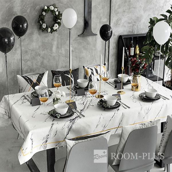 テーブルクロス モノトーン 北欧 送料無料 テーブルマット ダイニングテーブル 140cm 140cm 180cm 0cm 大理石柄 Table C0101 Table C0101 Doublequotation 通販 Yahoo ショッピング
