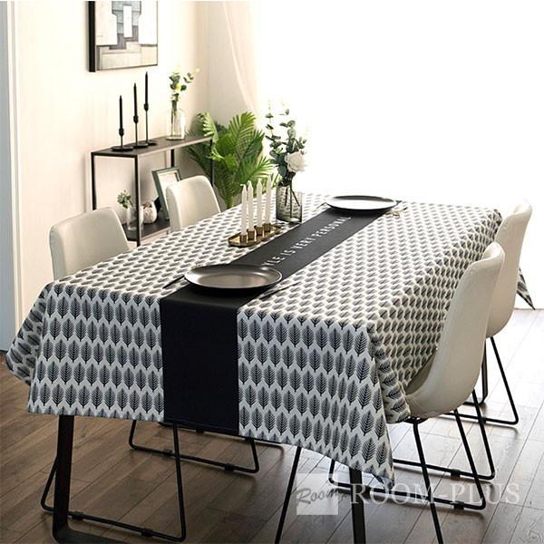 テーブルクロス 北欧 おしゃれ モノトーン ホワイト ブラック 送料無料 テーブルマット ダイニングテーブル 140cm 180cm 0cm 240cm Table C0118 Table C0118 Doublequotation 通販 Yahoo ショッピング