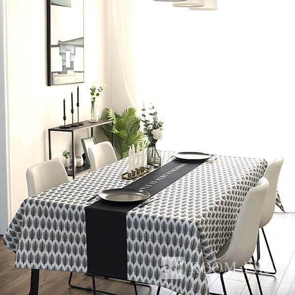 テーブルクロス 北欧 おしゃれ モノトーン ホワイト ブラック 送料無料 テーブルマット ダイニングテーブル 140cm 180cm 0cm 240cm Table C0118 Table C0118 Doublequotation 通販 Yahoo ショッピング