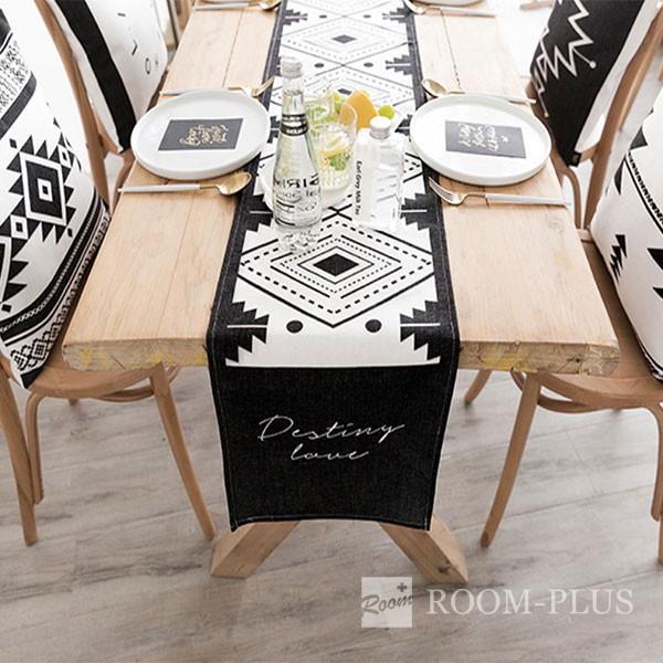 テーブルランナー モノトーン 白黒 送料無料 北欧ノルディック テーブルマット テーブルクロス ダイニングテーブル 30cm 160cm 180cm 0cm 2cm Table R0105 Table R0105 Doublequotation 通販 Yahoo ショッピング