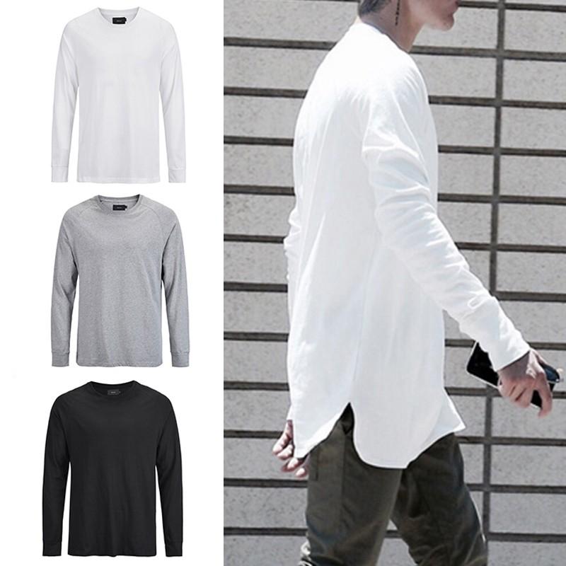 長袖 Tシャツ メンズ ロング丈 丈長 ロンt 無地 丸首 ラウンド A1804 Ulストア 通販 Yahoo ショッピング