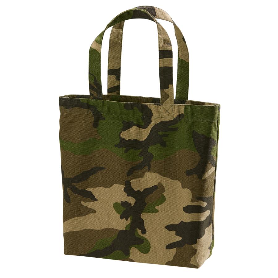 トートバッグ 中 縦長 肩掛け 内ポケットあり 無地 迷彩 +190円 : UL