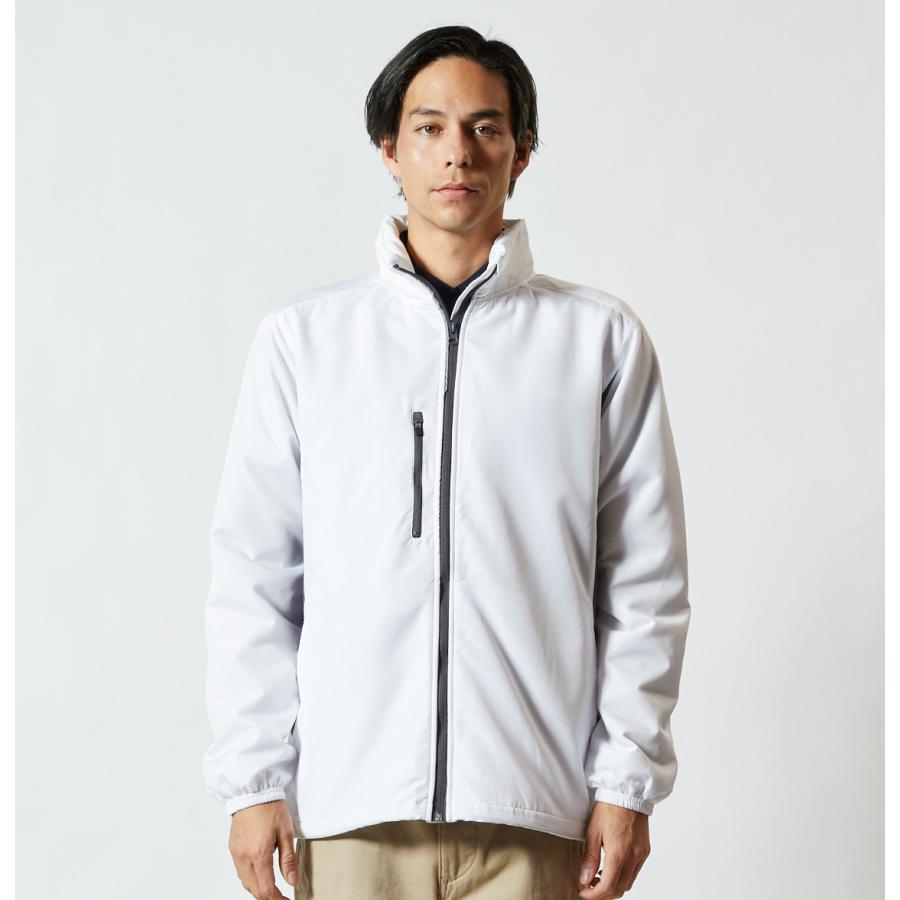 ブルゾン 裏地フリース ジップアップ フードイン スタンドカラー