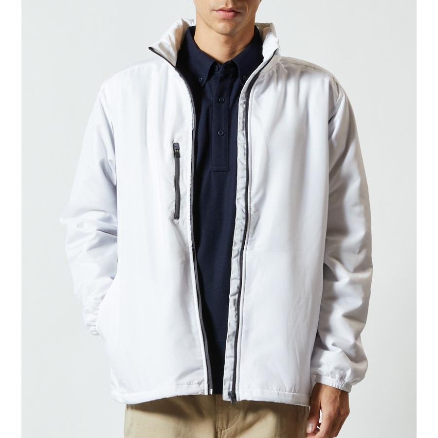 ブルゾン 裏地フリース ジップアップ フードイン スタンドカラー