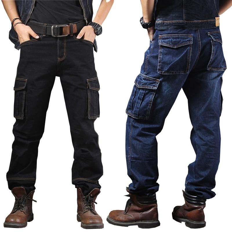 メンズ デニムパンツ サイドポケット カーゴデニム ルーズ a1060 デニムパンツ メンズ カーゴパンツ サイドポケット ワークパンツ